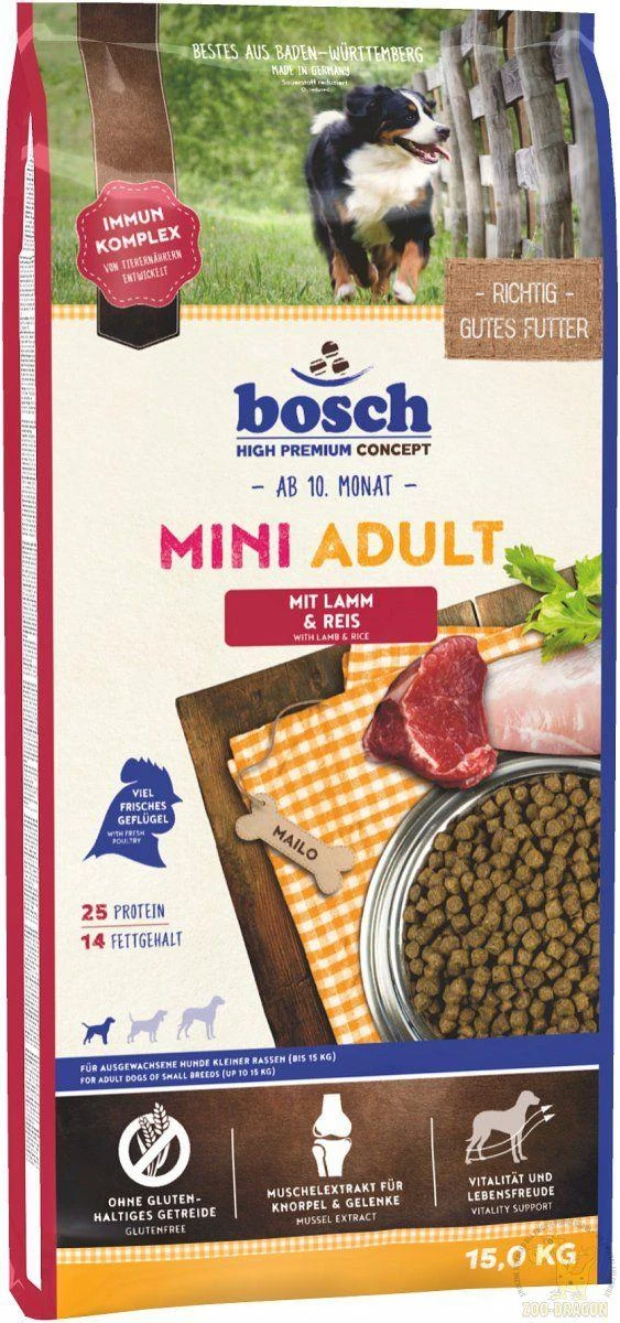 bosch Dog MINI ADULT Lamb & Rice 15kg