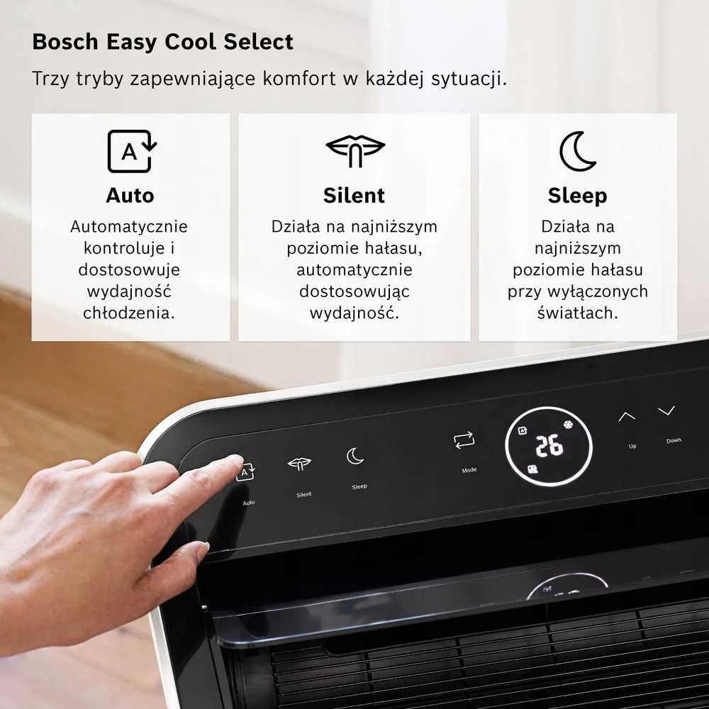 Mobilusis „Bosch“ oro kondicionierius | „Cool 4000“ | Tinka iki 85 m³ patalpoms | Baltas/Juodas