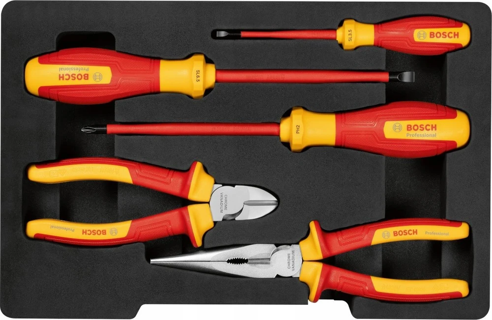 5 dalių replių ir atsuktuvų rinkinys BOSCH VDE