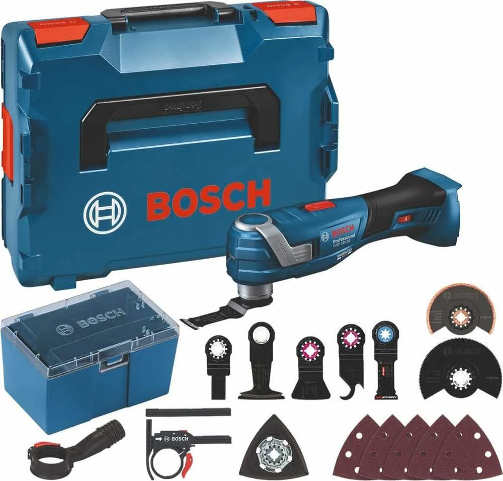 Bosch multifunkcinis įrankis GOP 18V-34 be akumuliatoriaus ir kroviklio, su priedais, LB lagaminas