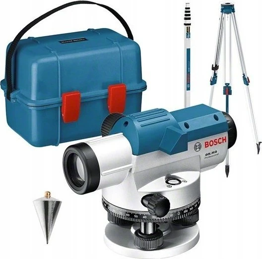 BOSCH NIWELATOR GOL 20 D +STOVAS BT 160 +ŁATA GR 500