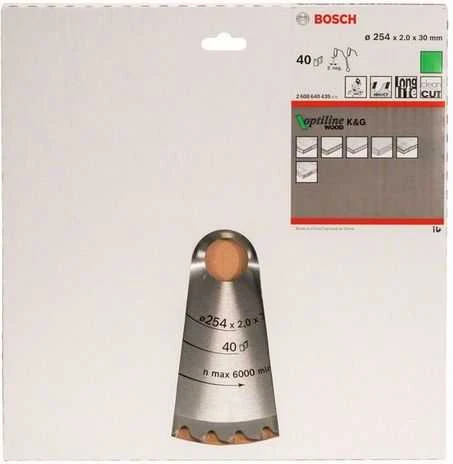 Bosch Stac.disk.pjūkl.diskas 254x30x40 medžiui