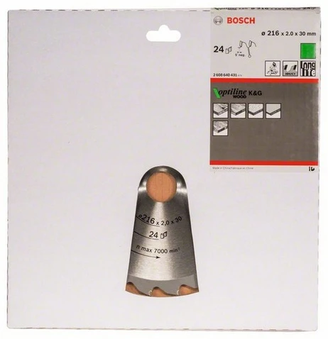 Bosch Stac.disk.pjūkl.diskas 216x30x24 medienai