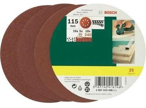 Bosch Šlif.pop. D 125 mm, K80 25 vnt.