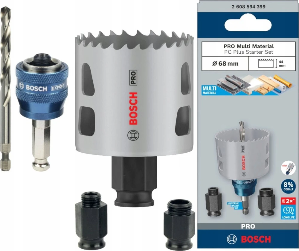 Bosch Adapteris su centr.grąžtu PC HEX 68mm