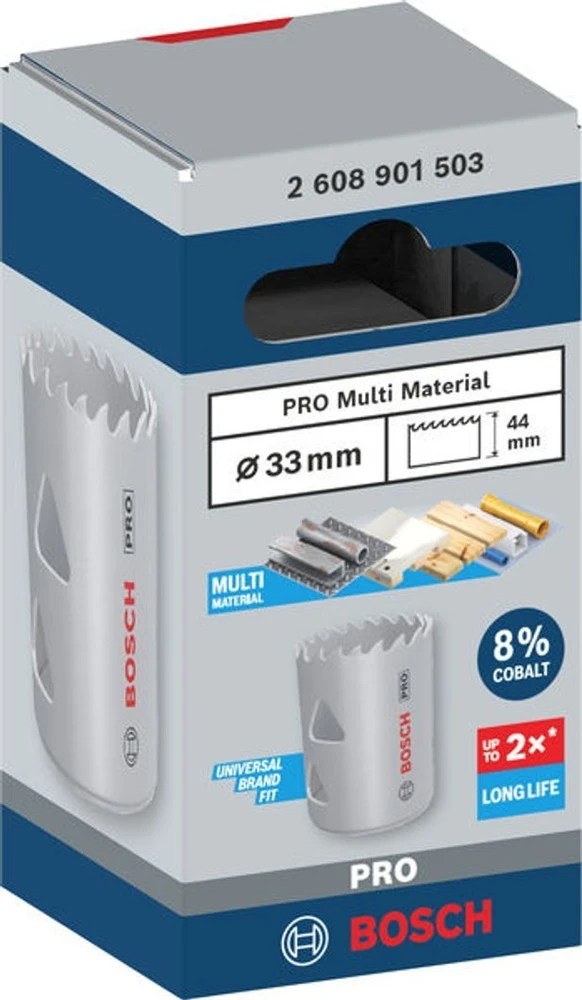 Bosch PIÅA Gręžimo karūna PRO MULTI MATERIAL 33 MM