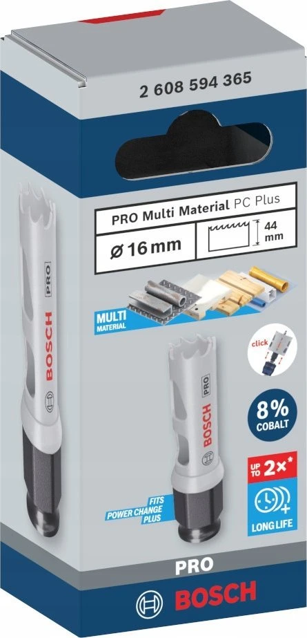 Bosch 16 mm ręž.karūna PRO PC Plus Multi Material