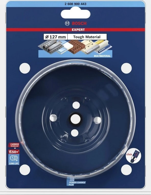 Bosch Karbido pjovimo karūna Tough Material 127mm