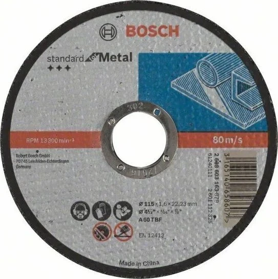 Bosch Pjov.diskas Standard 115x22x1.6 mm