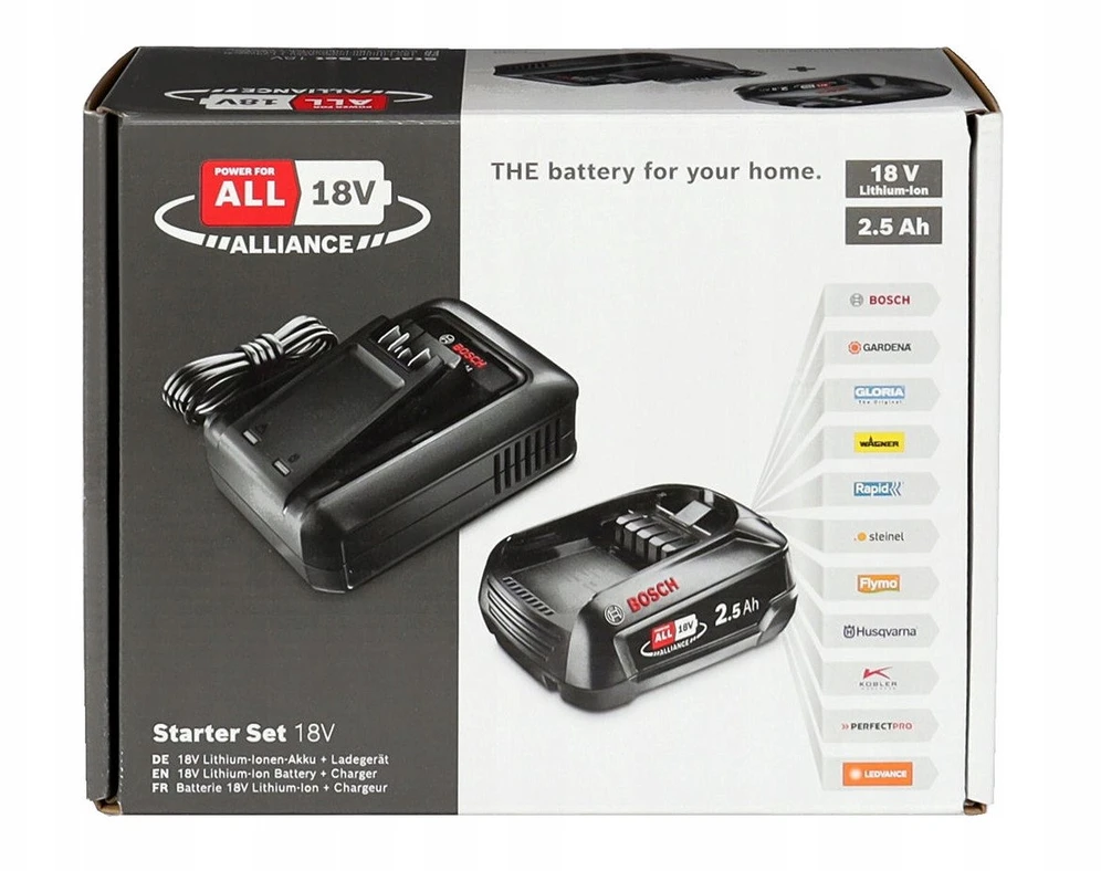 Bosch akumuliatoriaus ir kroviklio rinkinys 18V 1x2.5Ah , AL 18V-44