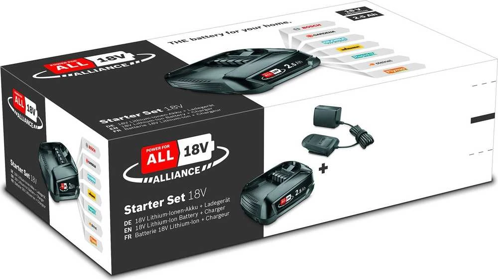 Bosch akumuliatoriaus ir kroviklio rinkinys 18V Alliance; 18 V; 1x2,5 Ah