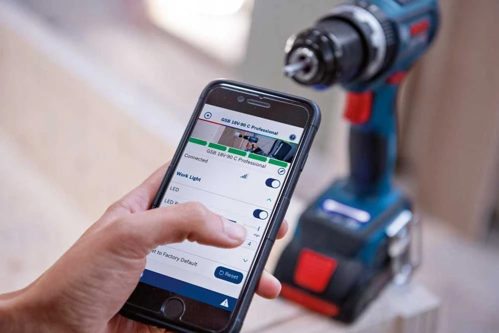 Bosch GSB 18V-90 C be akumuliatoriaus ir kroviklio, dėžutė