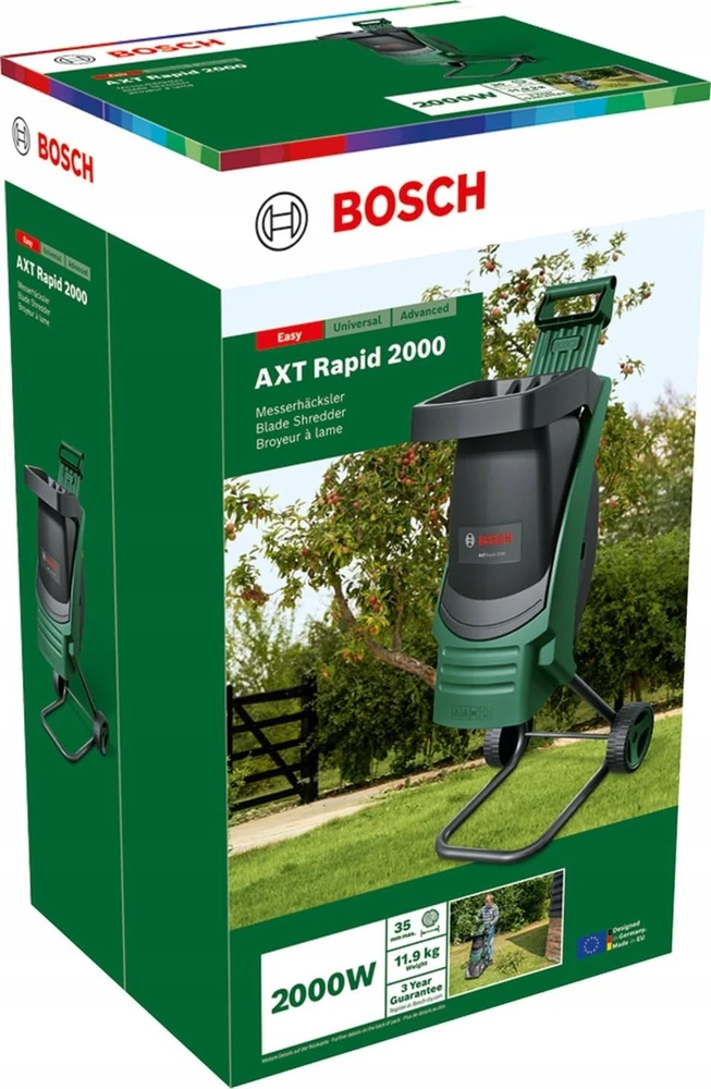 Bosch AXT RAPID 2000 Šakų smulkintuvas