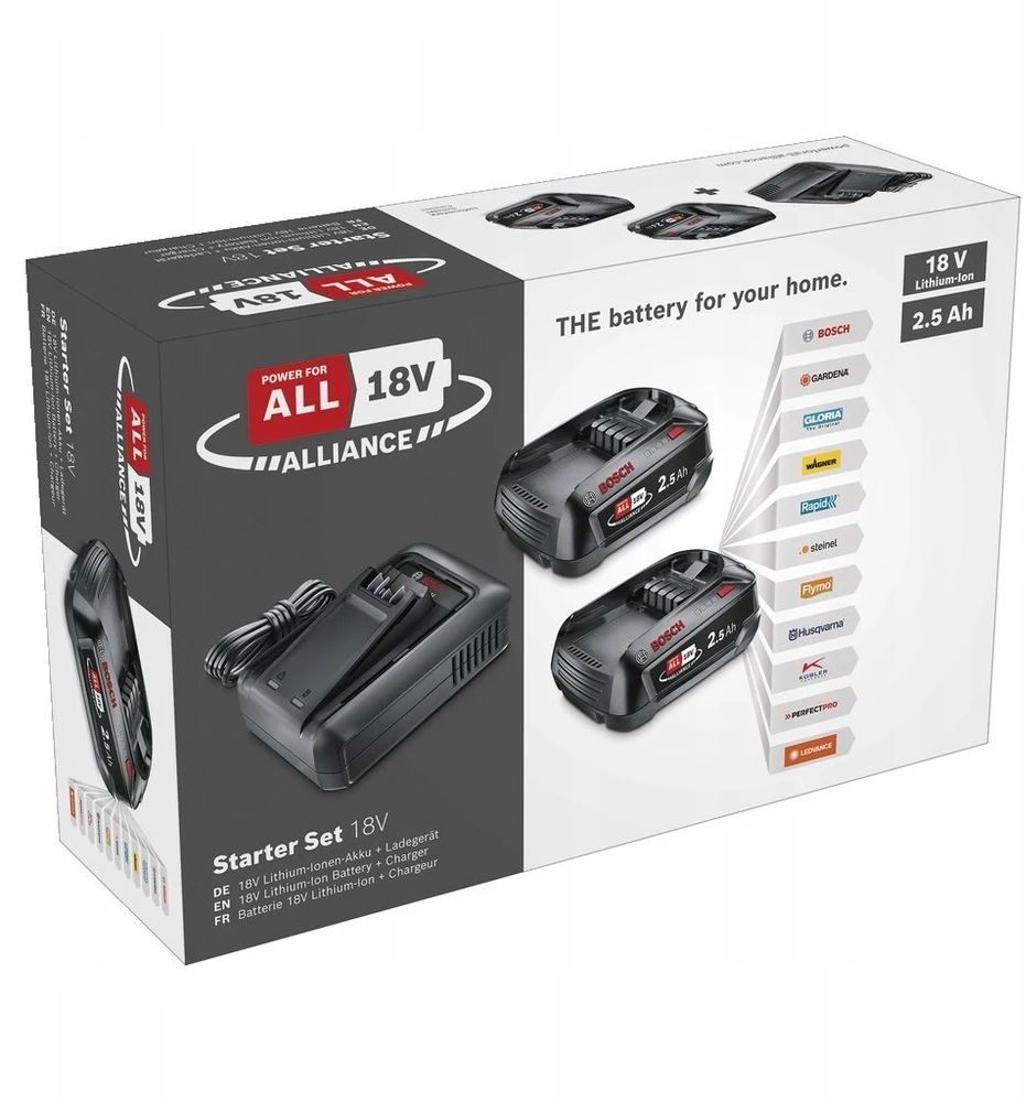 Bosch Starter Set 18V 2x2.5Ah , AL18V-44