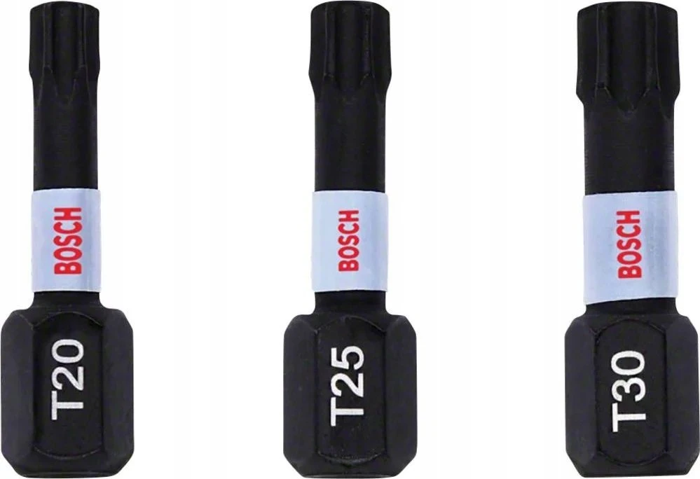 Bosch Suktuvo antgaliai 3vnt. T20/25/30/ Impact, L= 25