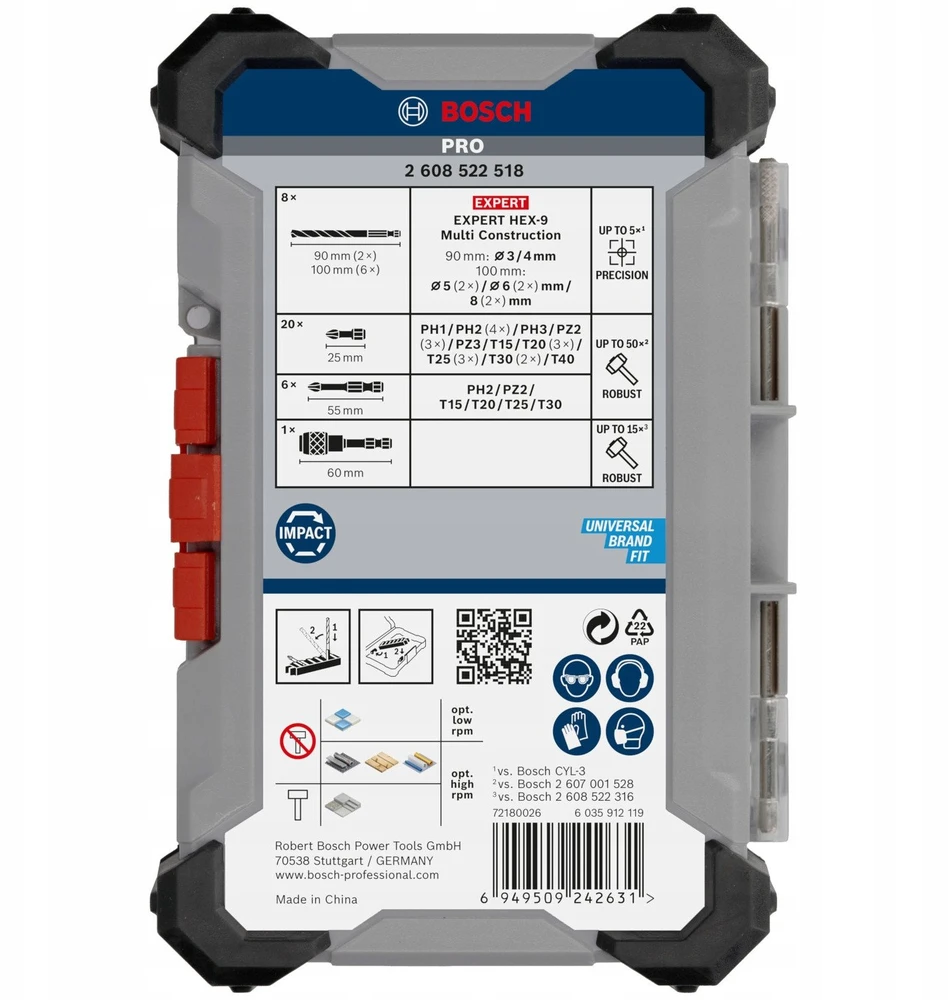 Bosch 35 dalių komplektas PRO Impact M.Constr.