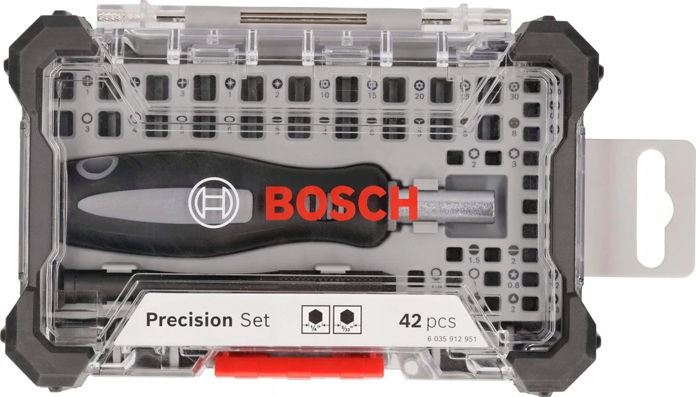 Bosch precizinių sukimo antgalių komplektas Precision, 42 vnt.