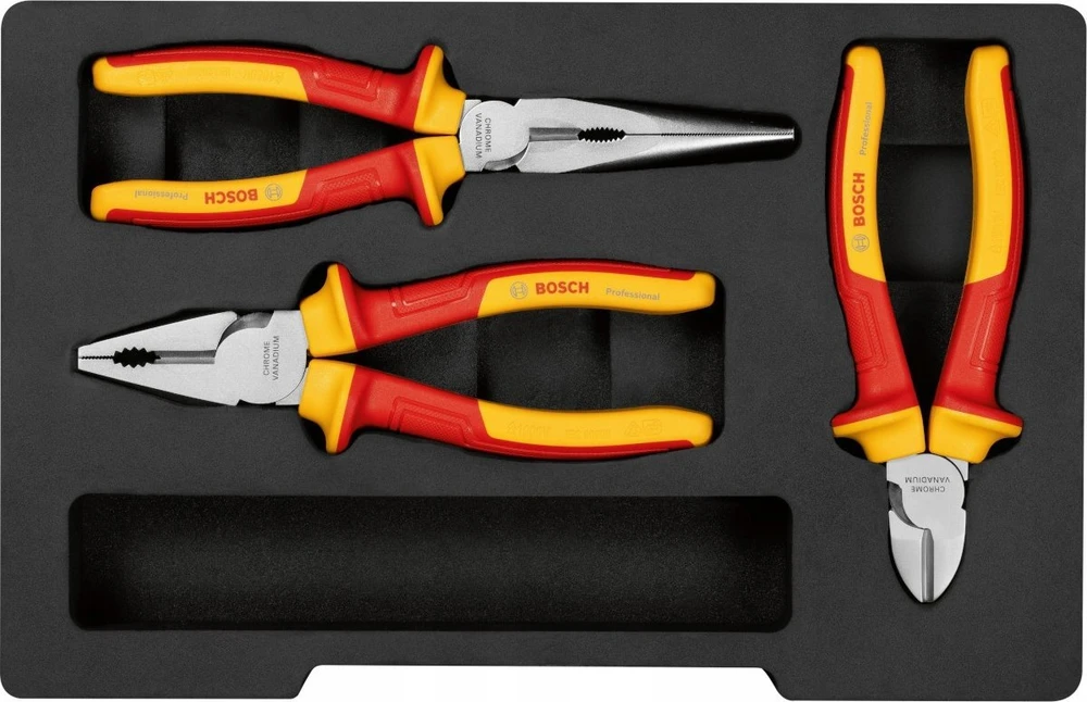 Bosch VDE Plier Set 3pc