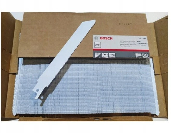 Bosch S1122HF tiesinio pjūklo ašmenys 225 mm | 10 vnt.