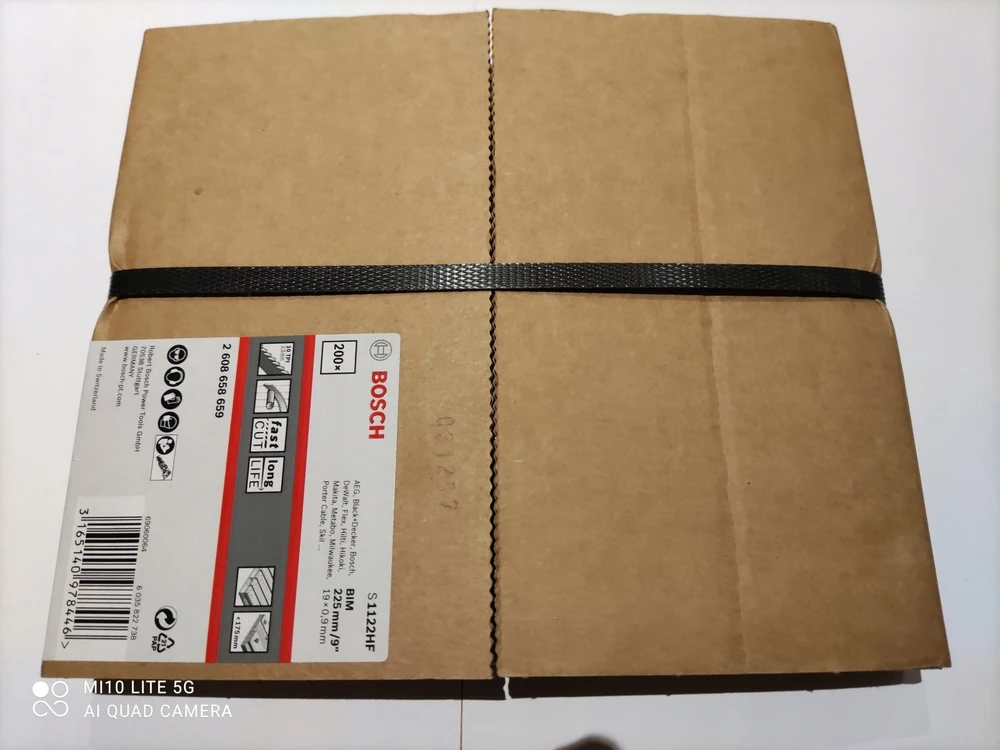 Bosch S1122HF tiesinio pjūklo ašmenys 225 mm | 10 vnt.