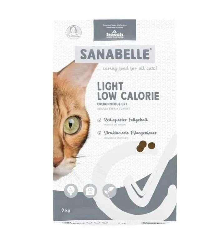 Kačių Maistas - BOSCH Sanabelle Light Low Calorie paukštiena Sausas 8kg