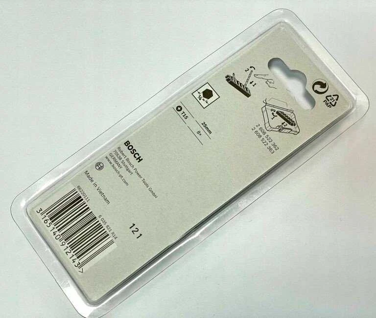 Bosch Suktuvo antgaliai T15/L25 8 vnt./Impact Control