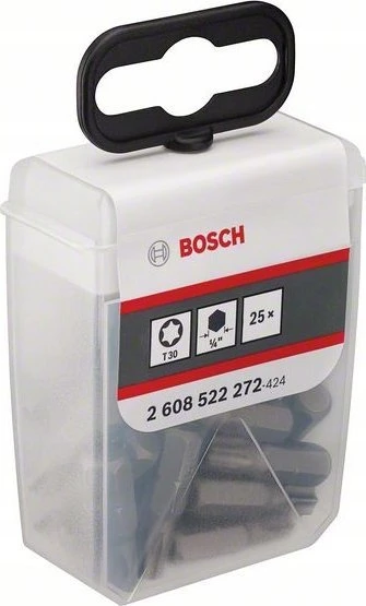 Grąžtas Bosch Screwdriver set extra hard T30, TicTac Box 2608522272