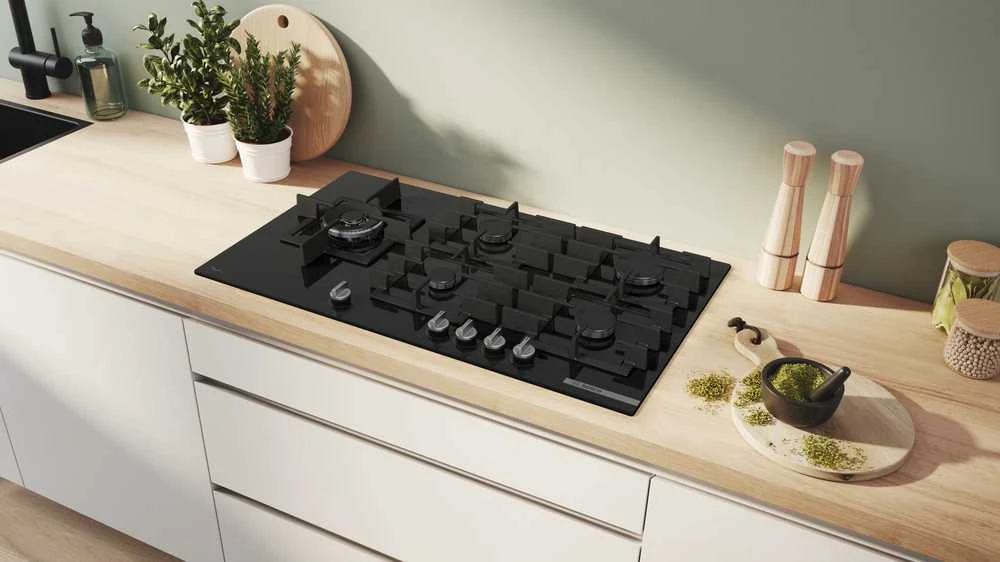 Kaitlentė Bosch Serie 6 PPM9A6I40 hob Juodas Built-in 90 cm Gas 5 zone(s)