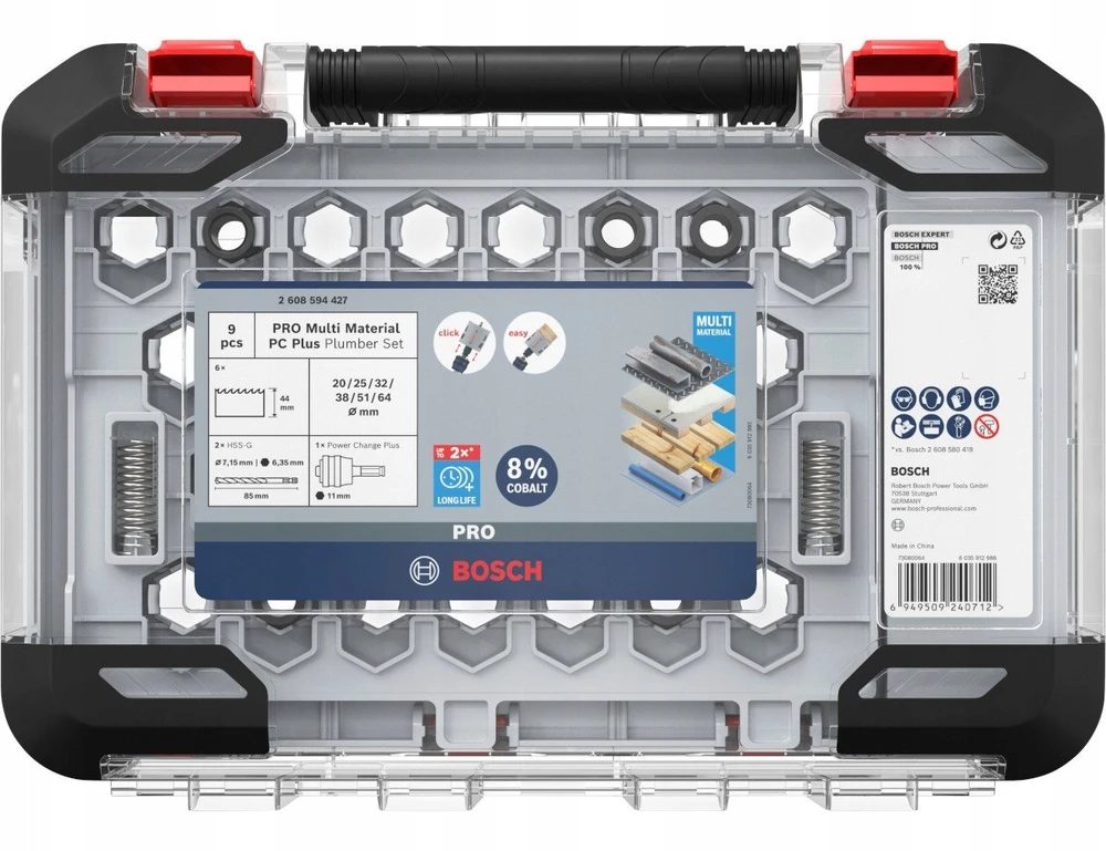 Bosch 14 Gręžimo karūnėlių komp Multi Material PC Plus