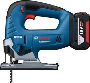 Akumuliatorinis siaurapjūklis Bosch GST 185-LI; 18 V; 2x4,0 Ah akum.