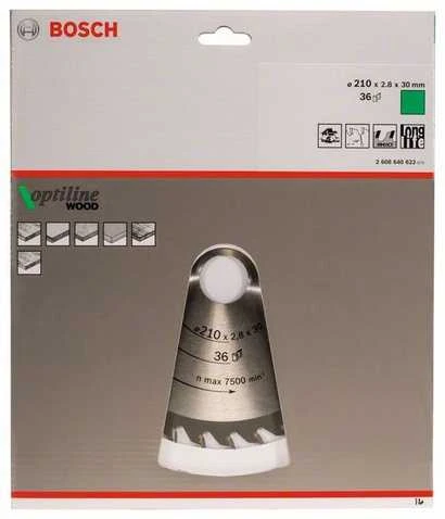 Bosch Disk.pjūkl.diskas210x30mm Optiline Wood