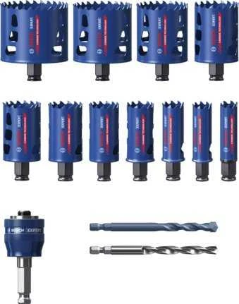 Bosch 14-dalių Gręžimo karūnėlių komplektas