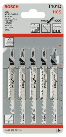 Bosch 5 siaurapj.pjūkleliai T 101 D