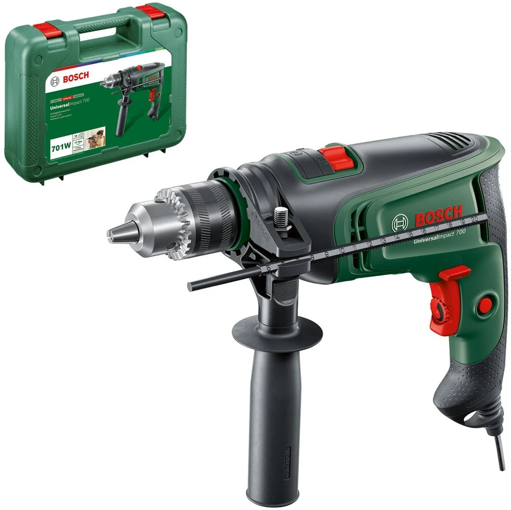 Elektrinis smūginis gręžtuvas Bosch Universal Impact 700; 701 W