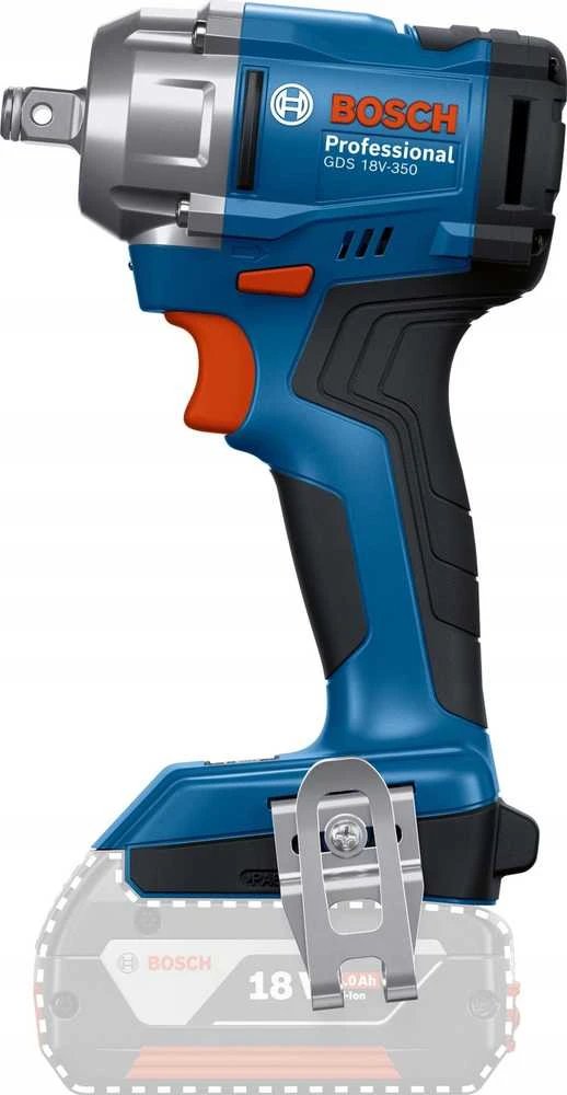 Smūginis veržliasukis Bosch GDS 18V-350 Professional; 18 V (be akumuliatoriaus ir pakrovėjo)