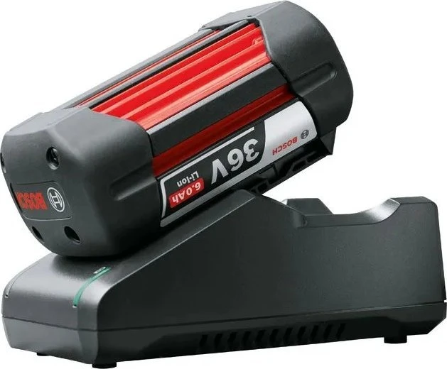 Bosch 36V akumuliatorius ir kroviklis