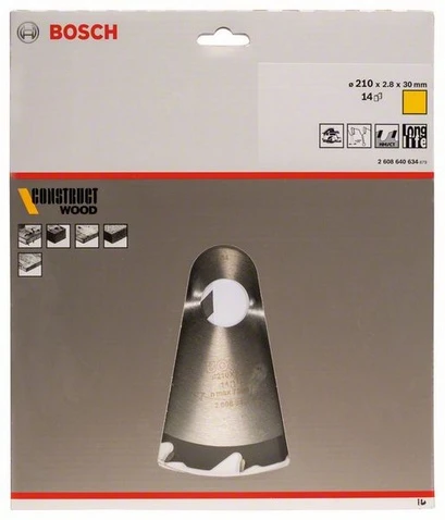 „Bosch PRO Construct“ medienos pjovimo įrankis 210x30x2,8/1,8x14T