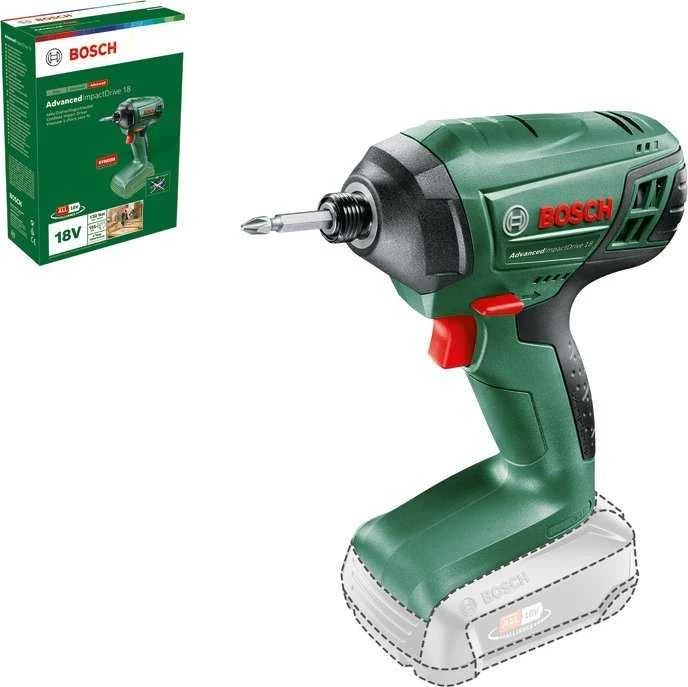 Bosch Advanced ImpactDrive 18 Akumuliatorinis smūginis raktas, be akumuliatoriaus ir kroviklio