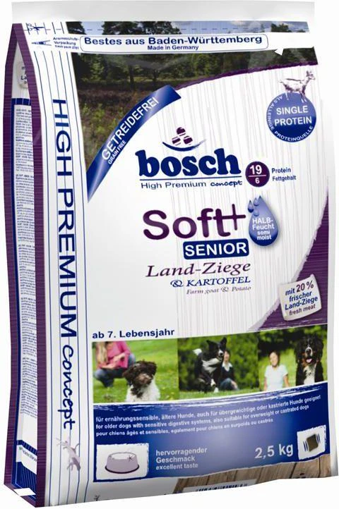 bosch Dog Senior HPC Soft Farm Goat  (begrūdis, vieno baltymo) 2,5kg