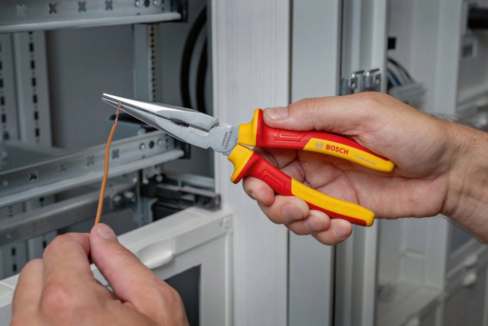 Bosch VDE ilganosės replės tiesios 200 mm
