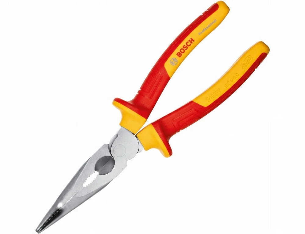 Bosch VDE Long Nose Plier bent (40°) 200mm