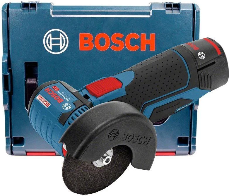 Bosch Akumuliatorinis kampinis šlifuoklis GWS 12V-76 V-EC, 2x3.0Ah