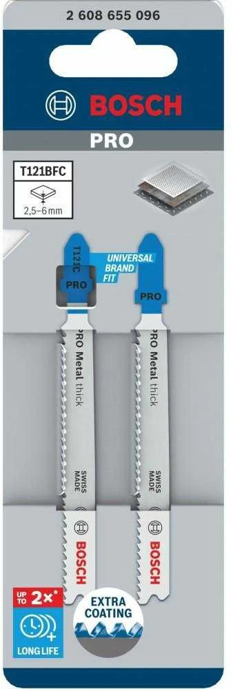 BOSCH PJŪKLELIS T PRO METAL THICK T121BFC 92 mm /2 vnt.