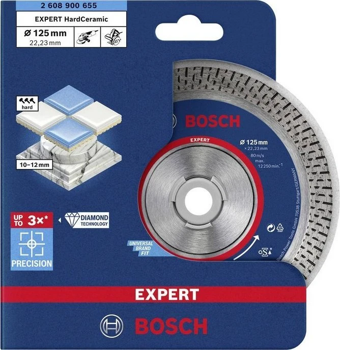 Bosch Deimant.pjov.diskas HardCeramic 125x22.23x1.4