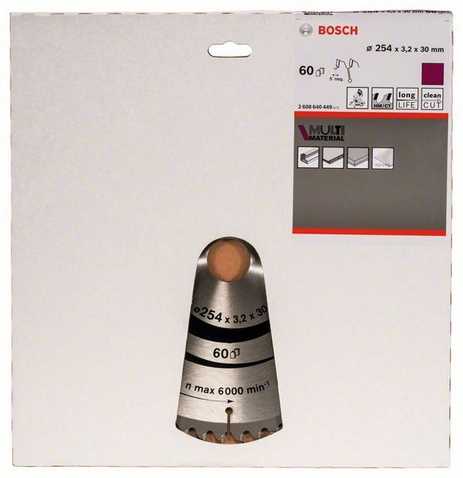 Bosch Stac.disk.pjūkl.diskas 254x30x60 multi material