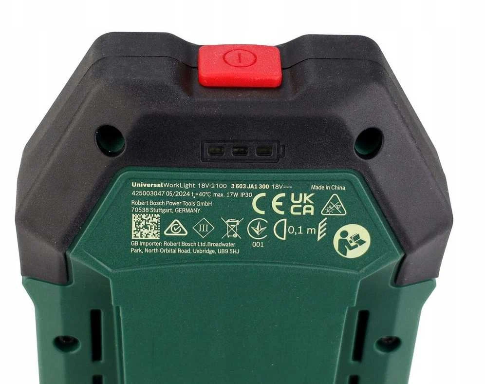 Akumuliatorinis prožektorius Bosch UniversalWorkLight 18V-2100 (be akumuliatoriaus ir pakrovėjo)