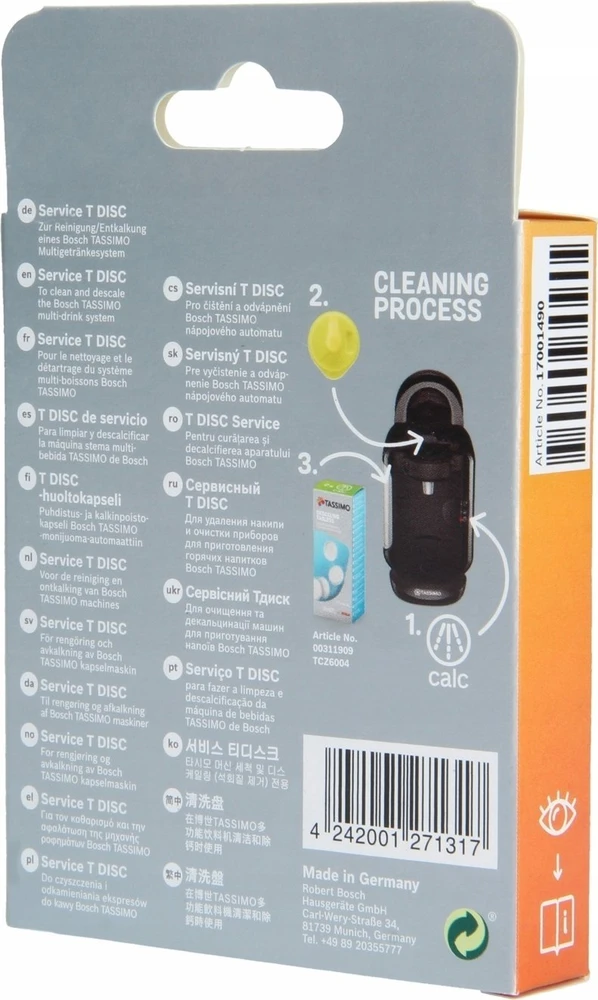Bosch Valymo diskas Tassimo T-Disc (geltonas)