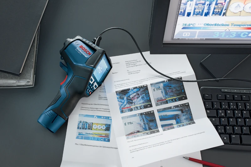 Bosch Šilumos detektorius GIS 1000 C Professional be akumuliatoriaus ir kroviklio
