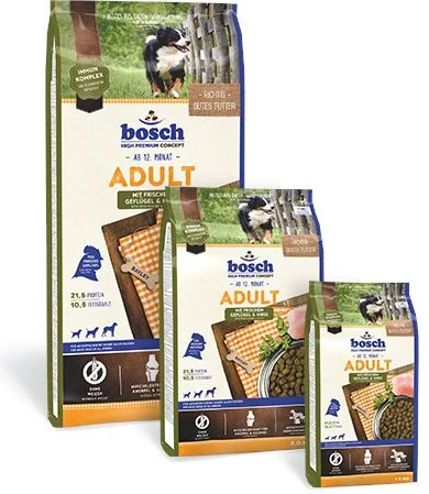 bosch Dog ADULT Poultry & Millet paukštiena ir soros 1kg