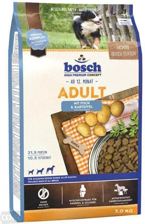 Bosch Petfood bosch šuo SUAUGUSIŲ ŽUVYS IR BULVĖS 15kg